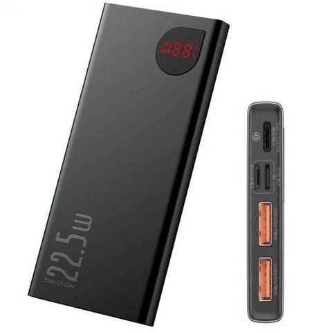 Портативне ЗУ Baseus Adaman Metal Digital Display QC 22.5W 20000 mAh Чорний QC225 фото