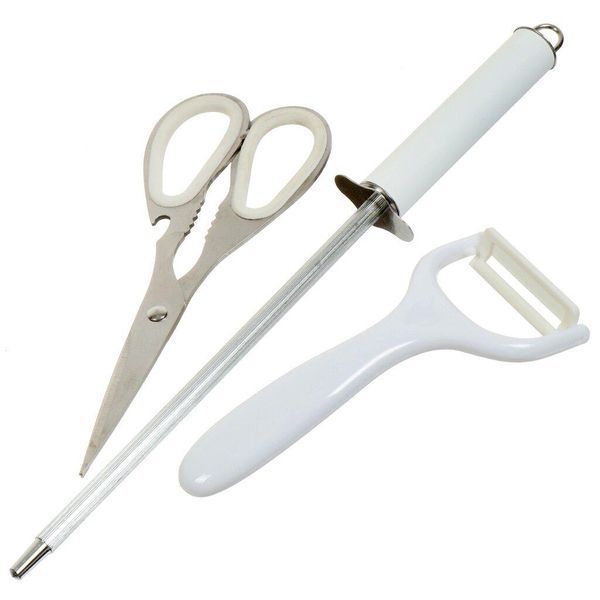 Набір ножів нержавіюча сталь на підставці 9 предметів kitchen knife set wl-707-1 WL7071 фото