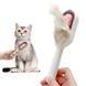 Щетка для вычесывания шерсти домашних животных 4 в 1 Pet Cleaning Comb с массажем и чисткой вещей Pink W28 NNW28 фото 5