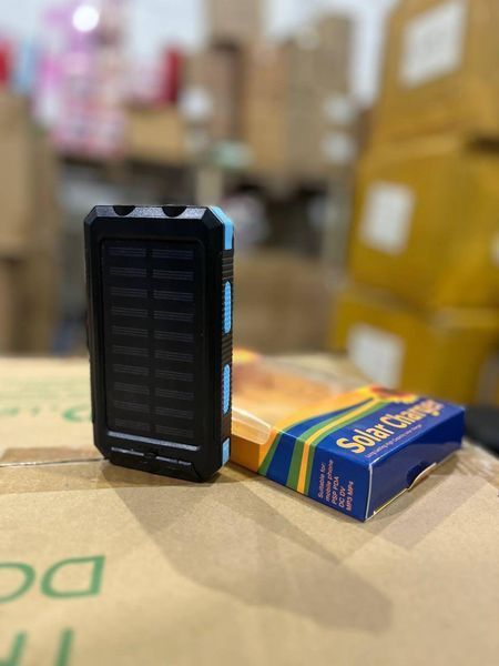 POWER BANK D003 на 30000mAh та 2 USB з сонячною панеллю ND003 фото