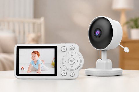 Відеоняня C3 з LCD-дисплеєм 2,8 дюйма / Відеоняня з нічним баченням та двостороннім зв'язком M17862 фото