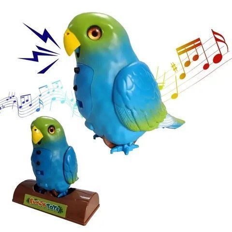 Іграшка-повторюшка папуга Funny Parrot TT8005 Синій TT8005BLU фото