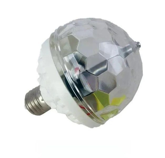 Світлодіодна диско лампа в патрон COLOR ROTATING LAMP E27 NE277 фото