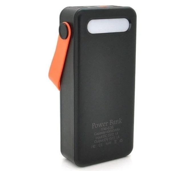 Power bank YM-635 40000mAh Solar Індикатор рівня заряду для заряджання телефону з вбудованими кабелями YM635 фото