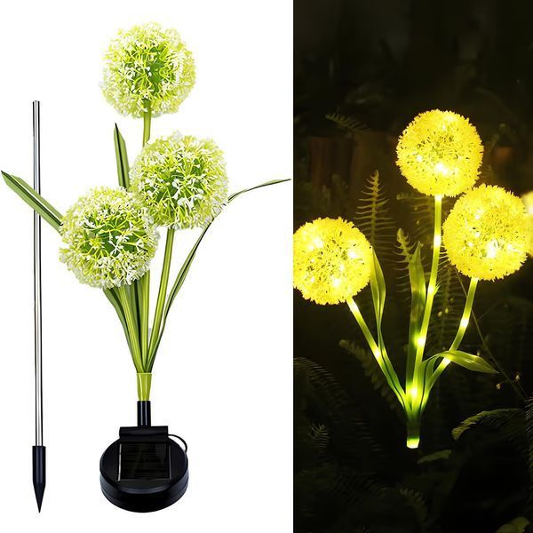 Садовий ліхтар на сонячній батареї Кульбаби Dandelion Garden Lights DAN600 фото