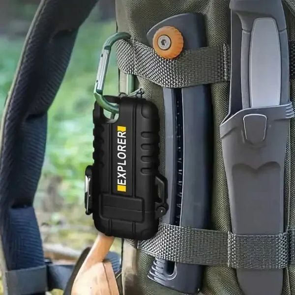 Зажигалка Дуговая электроимпульсная водонепроницаемая EXPLORER от USB EXPL23 фото