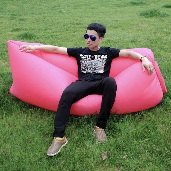 Надувной матрас (180х70 см) AIR SOFA CLOUD, Розовый / Шезлонг надувной / Ламзак SLYPINK180 фото