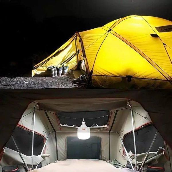 Лампа для кемпинга на крючке аккумуляторная с зарядкой Micro USB Solar BL HY-701 5W HY701 фото