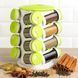 Органайзер ПЛАСТИК для спецій кухонний Spice Rack 16 в 1, що обертається Стійка для спецій карусель SPIC161 фото 1