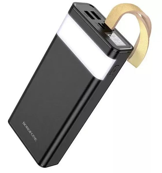 Повербанк BOROFONE BJ18-20000мАч Power Bank с цифровым дисплеем, фонарем, 2хUSB Черный BYT BJ18 фото