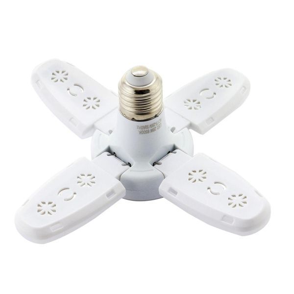Лампочка складная светодиодная 4 лопасти E27 KK-202 Mini fan blade bulb KK202 фото