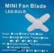 Лампочка складная светодиодная 4 лопасти E27 KK-202 Mini fan blade bulb KK202 фото 5