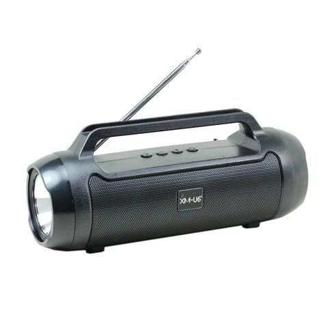 Портативна переносна Bluetooth колонка XM-U6 з ліхтариком та FM радіо XMU6 фото