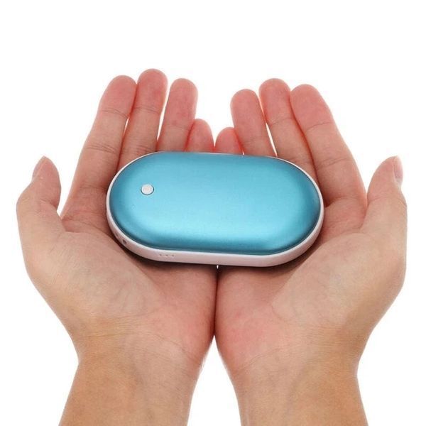 Грелка для рук та повербанк 2 в 1 Pebble hand warmer Грелка-повербанк 5000 mAh Power Bank з підігрівом PHW21 фото
