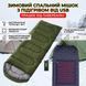 Зимний спальный мешок с подогревом от павербанка USB 215х65 см (до -30&deg;C) / Теплый тактический спальник-одеяло US21565 фото 1