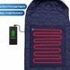 Зимний спальный мешок с подогревом от павербанка USB 215х65 см (до -30&deg;C) / Теплый тактический спальник-одеяло US21565 фото 3