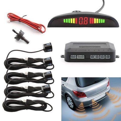Паркувальна система на 4 датчики паркування парктронік Assistant Parking Sensor Black 400006 фото