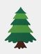 Детская Рождественская елочка из фетра Без игрушек Chrismas Free елочка на стену 95x70 см FETR260 фото 2