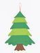 Детская Рождественская елочка из фетра Без игрушек Chrismas Free елочка на стену 95x70 см FETR260 фото 1