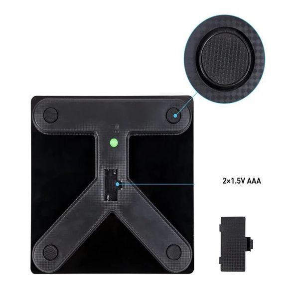 Підлогова розумна фітнес ваги Bluetooth до 180 кг A-8003 / Смарт ваги з додатком A-8003 фото