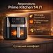 Аерогриль Prime Kitchen AF1012DT, 14 л, з подвійними нагрівальними елементами (2 ТЕНи), сенсорне керування, вікно огляду, 80&ndash;200 AF1012DT фото 1
