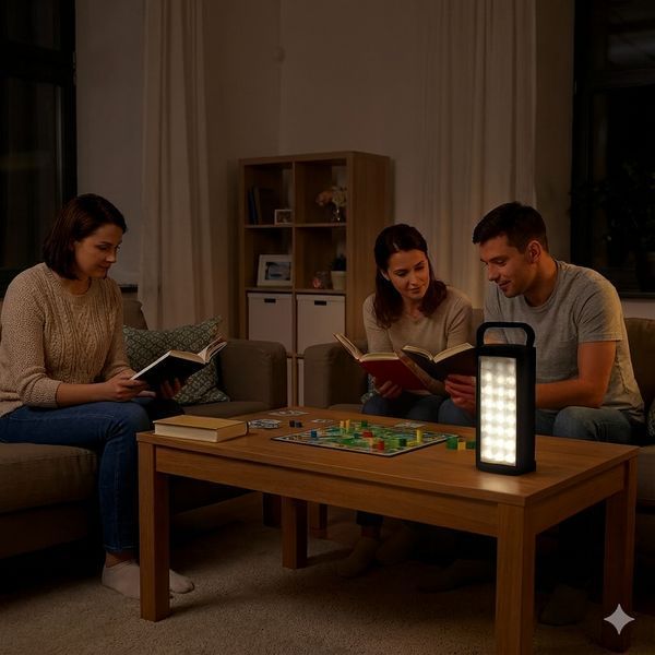 LED-ліхтар акумуляторний чорний корпус HER-TEX HT-2626, 24 діоди, USB, до 80 годин BLEHT2626 фото