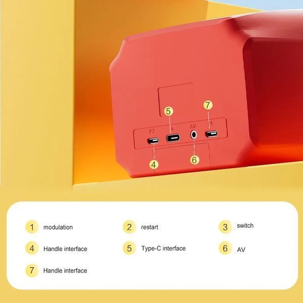 Игровая портативная консоль РЕТРО с монитором H7 HH77 фото