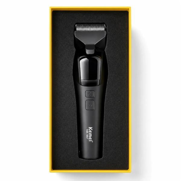 Триммер для животных, LED, USB-C, Kemei KM-1857, Черный / Беспроводная машинка для стрижки собак / Машинка для груминга KM1857 фото