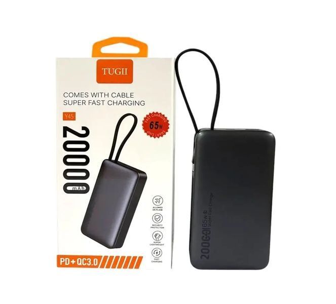 Внешний аккумулятор (power bank) 20000мАч PD 65Вт QC 22,5Вт Laptop/Macbook TUGII Y45 TUGIIY45 фото