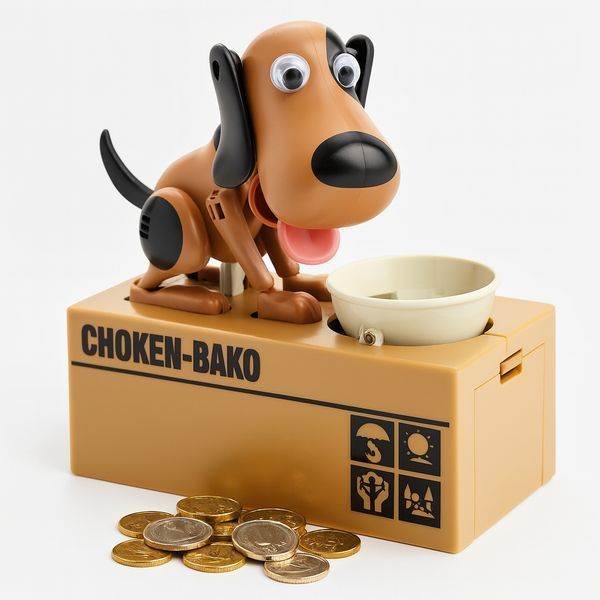 Інтерактивна скарбничка-собака My Dog Piggy Bank SN27, &laquo;голодний песик&raquo;, поїдає монети, дитяча іграшка SN27 фото