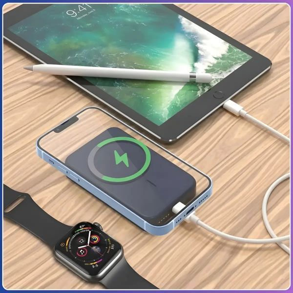 Power Bank 10000mAh с магнитным креплением MagSafe TUGII Y02W TUGIIY02W фото