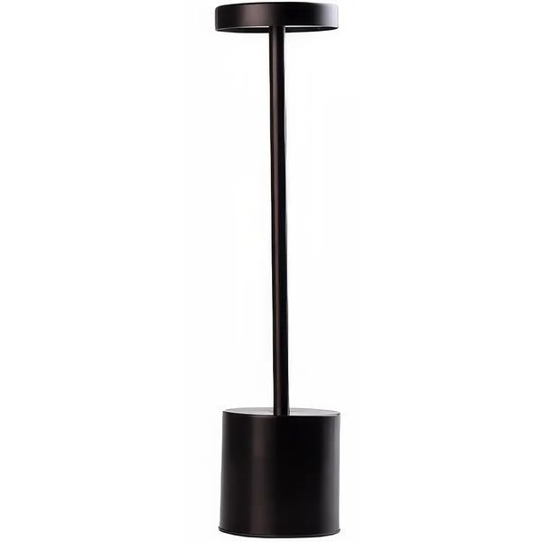 Світлодіодна настільна лампа із сенсорним керуванням на акумуляторі Tablelamp Black 3 режиму підсвічування BLED33 фото
