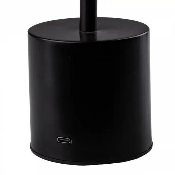 Світлодіодна настільна лампа із сенсорним керуванням на акумуляторі Tablelamp Black 3 режиму підсвічування BLED33 фото