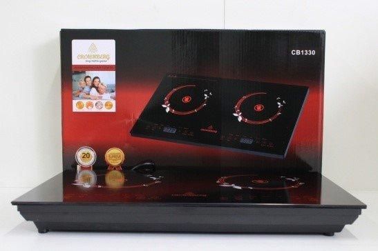Двухкомфорочная настольная инфракрасная электроплита Crownberg CB-1330 на 2000 Вт CB1330 фото