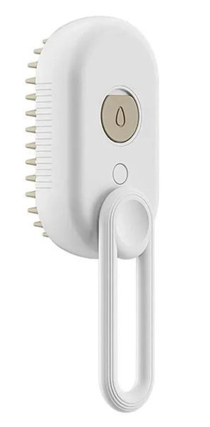 Щетка-массажер-спрей паровая Pet Spray Massage Brush 3в1 для вычесывания собак и кошек Белый MB31 фото