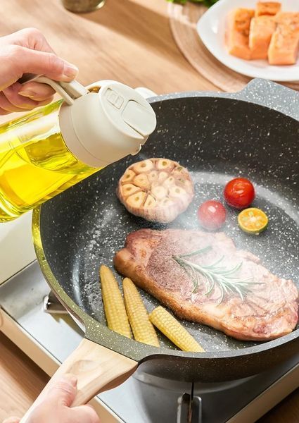 Пляшка з розпилювачем для олії 470мл, OIL BOTTLE / Дозатор для олії та оцту NOIL470 фото