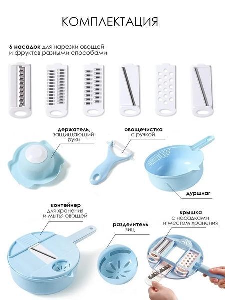 Подрібнювач овочів, овочерізка W15 ручна NNW15 фото