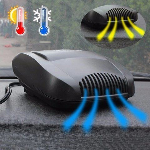 Автомобільний керамічний обігрівач та охолоджувач від прикурювача Air Heater Fan, 150W FFN200 фото