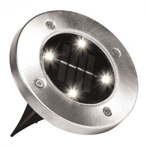 Вуличний світильник на сонячній батареї Solar Disk 8led-dm8 &ndash; садовий ліхтар DM8 фото