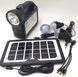 Фонарь GD-101 PowerBank, с солнечной зарядкой + лампочки 3 шт GD101 фото 2