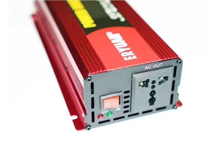 Перетворювач напруги інвертор Eryuan 2600W LCD DC/AC 12V-220V з чистою синусоїдою та вольтметром ERY2600 фото