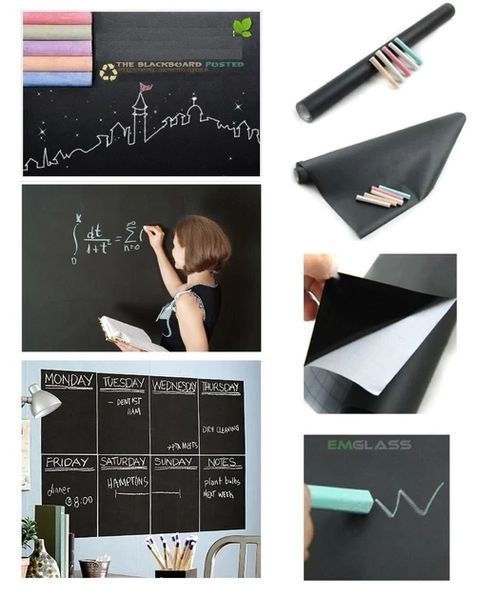 Самоклеюча плівка для малювання крейдою Black Board Sticker 60х100 см BR6010 фото