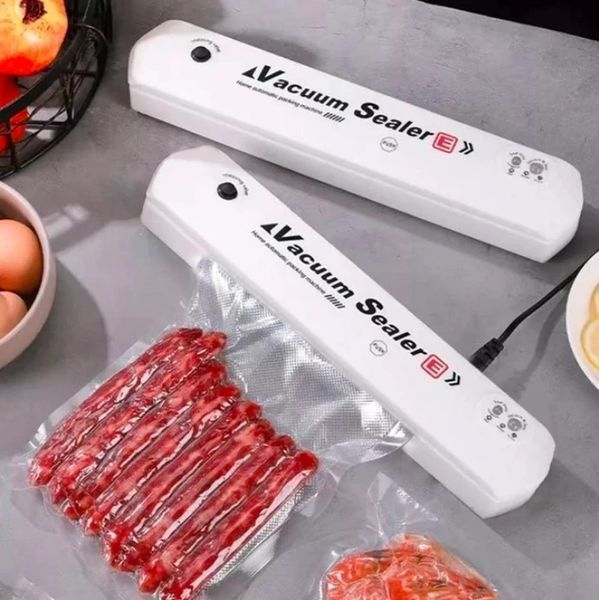 Вакуумний пакувальник продуктів білий Vacuum Sealer кухонний вакууматор для дому SEAL270 фото