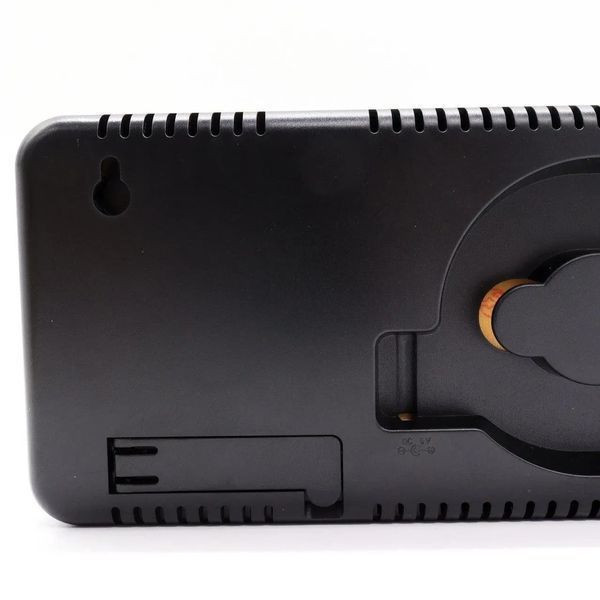 Настільний годинник будильник SM 601, від USB, Білий з зеленим + пульт / Електронні годинники з термометром SM601 фото