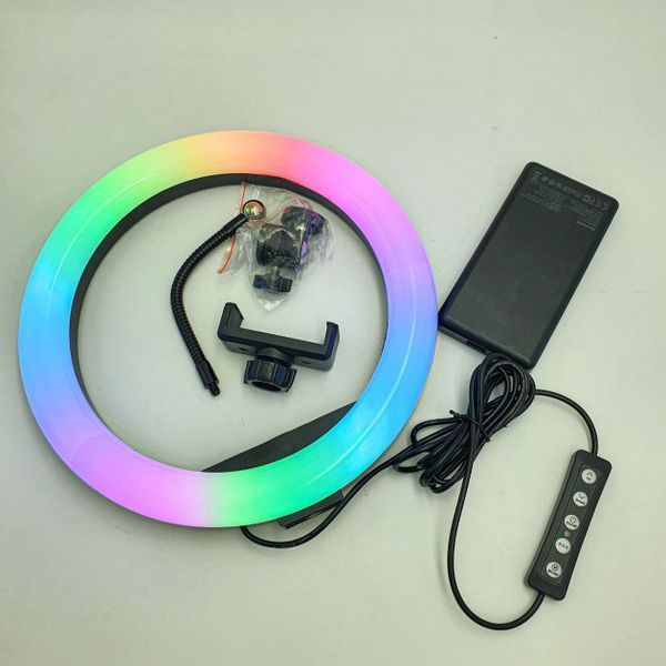 Кольцевая LED лампа RGB MJ26 (1 крепление) (управление на проводе) MJ26 фото