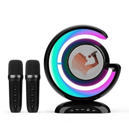 Лампа-нічник із колонкою Bluetooth YS-110, двома мікрофонами, колір чорний. YS110 фото