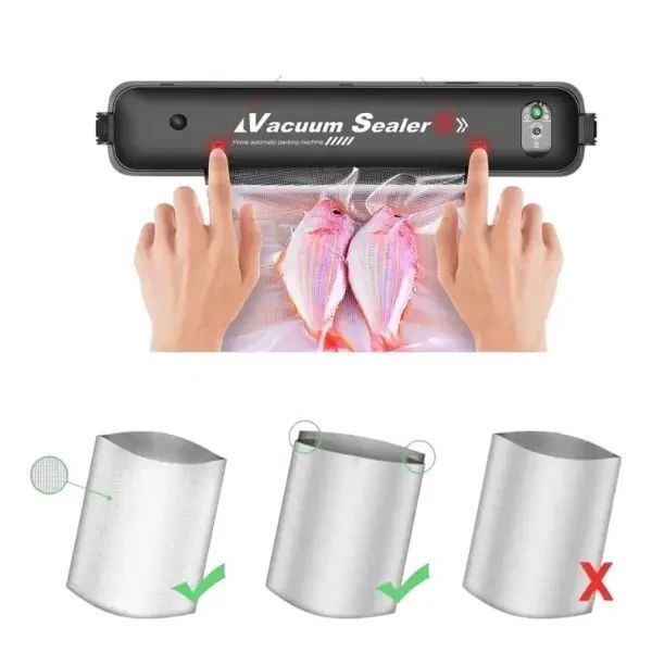 Вакуумный упаковщик продуктов Vacuum Sealer S 26X-252 Черный 26X252 фото