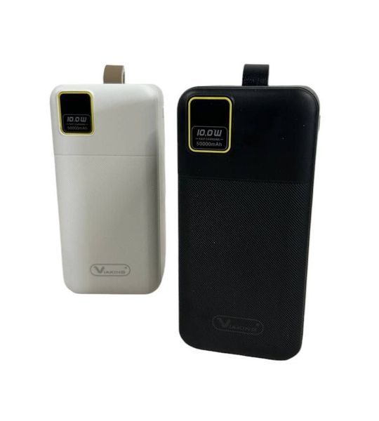 Стильний Mobile power bank 50000 mAh QC-Q25 з дисплеєм LCD Білий WHQC25 фото
