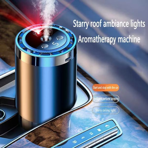 Розумний автомобільний очищувач повітря Starry Sky Summit / Аромадифузор від USB 5 режимів 5094646 фото