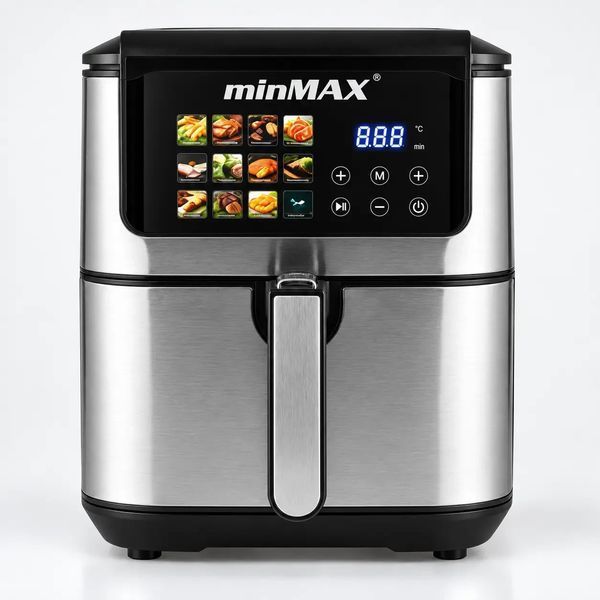 Аерогриль, 12 л, 2500 W, minMAX MNF-8850, Чорна / Сенсорна мультипіч / Аерофрітюрниця з дисплеєм MNF8850 фото